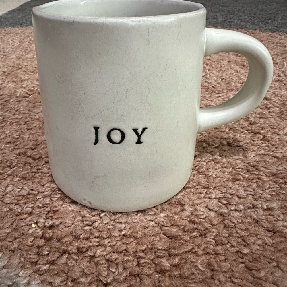 Hearth & Hand by Joanna Gaines White Stoneware Ceramic Mug JOY